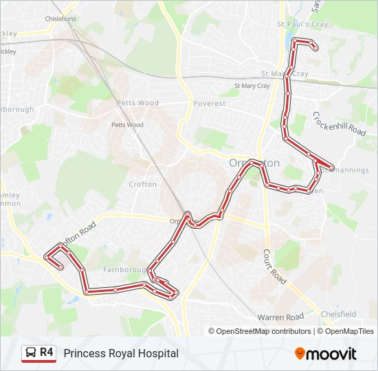 R4 bus Line Map