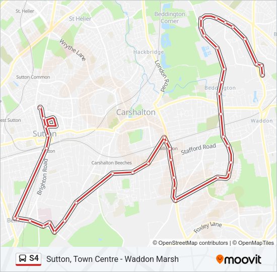 S4 Bus Line Map