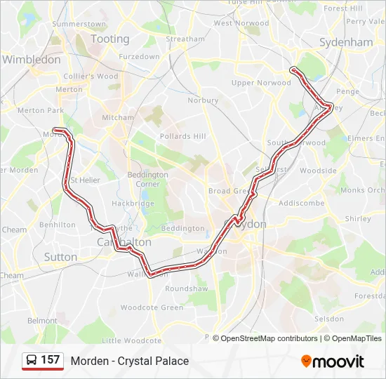 157 Route: Schedules, Stops & Maps - Morden (Updated)