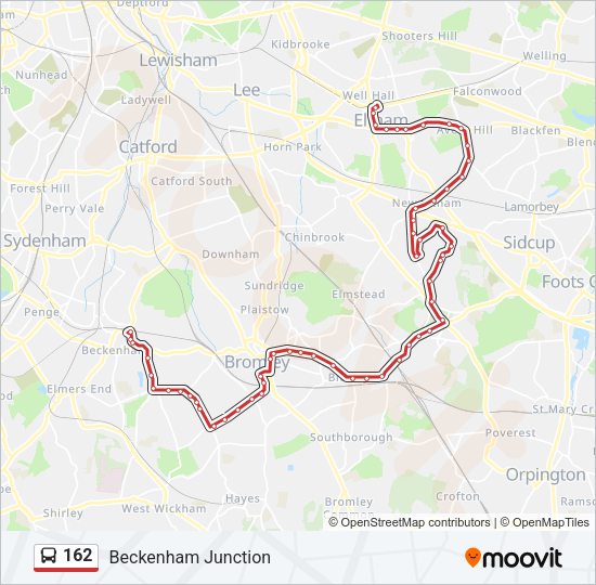 162 Bus Line Map