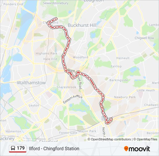 179 Bus Line Map