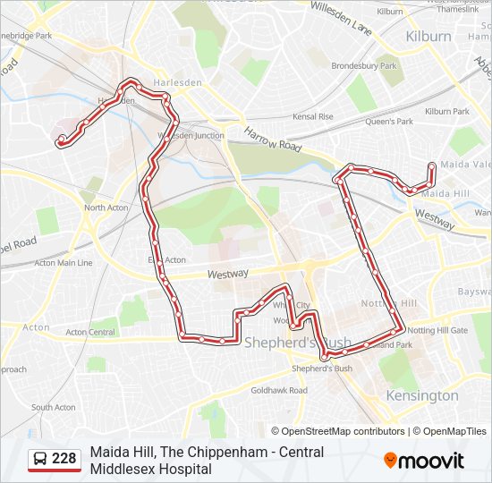 228 Bus Line Map