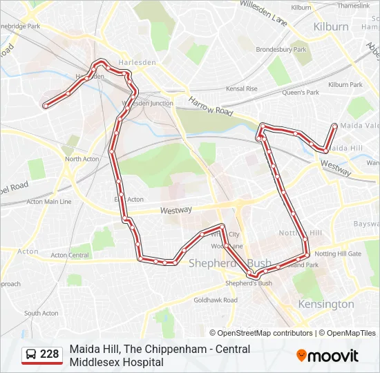 228 Bus Line Map