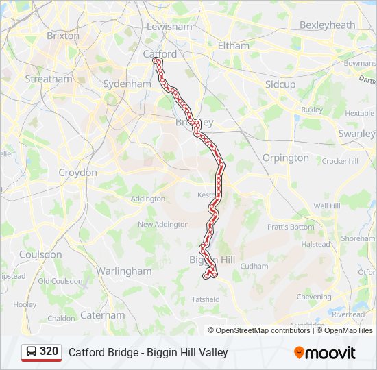 320 Route: Schedules, Stops & Maps - Catford Bridge (Updated)