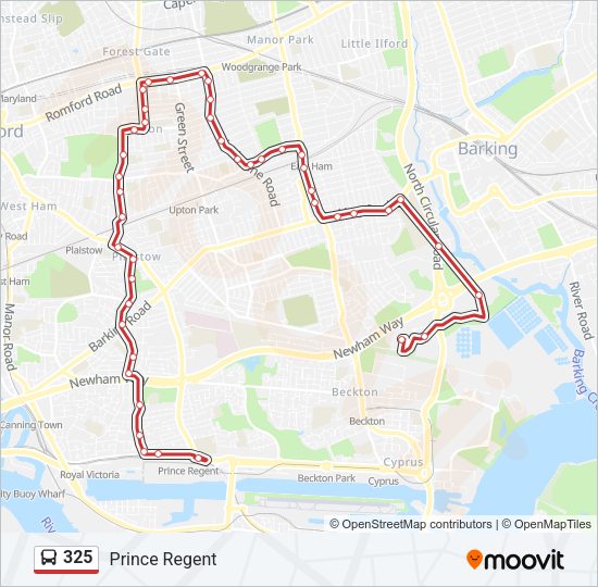 325 Bus Line Map