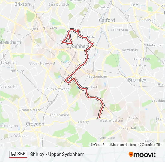 356 Bus Line Map