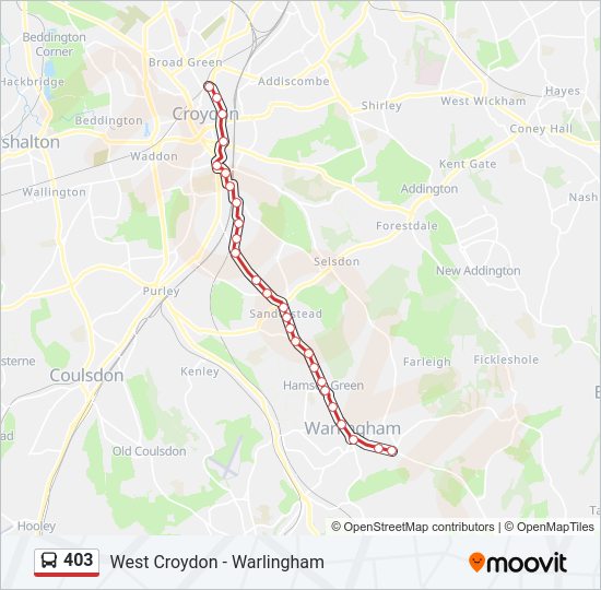 403 Bus Line Map