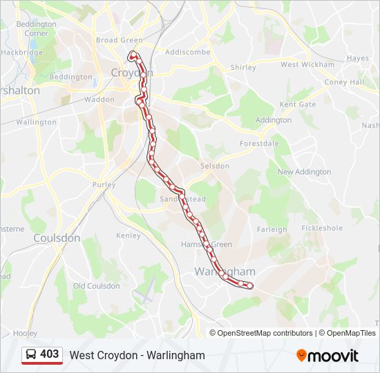 403 Bus Line Map