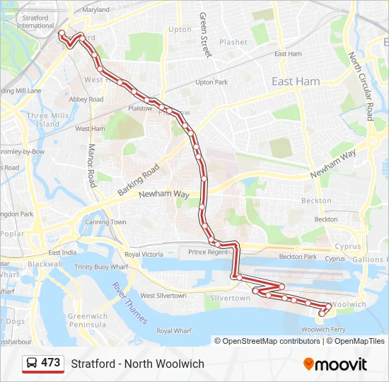 473 Route: Schedules, Stops & Maps - Stratford (Updated)