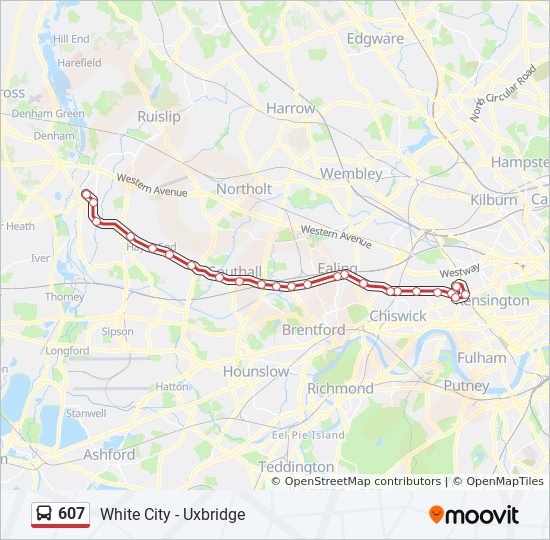 Bus 607 Route Map 607 Route: Schedules, Stops & Maps - Uxbridge (Updated)