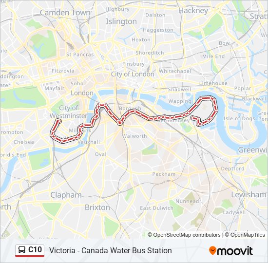 C10 bus Line Map