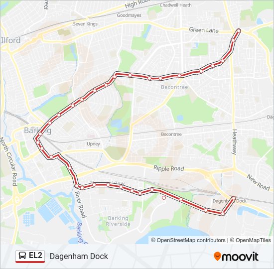 EL2 Bus Line Map