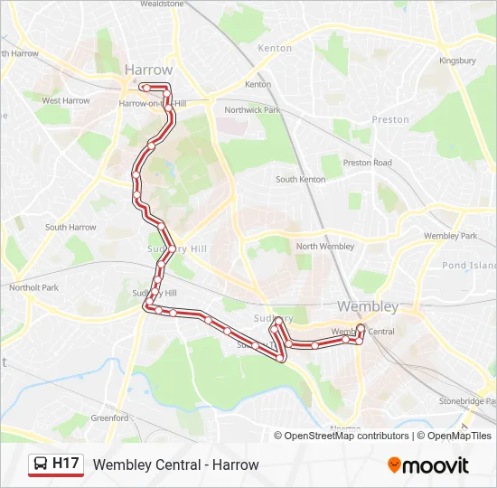 H17 Inbus H17 Route: Schedules, Stops & Maps - Harrow (Updated)