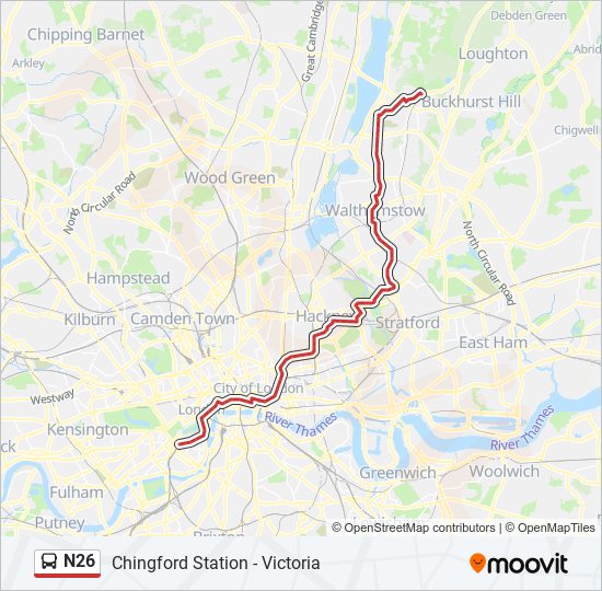 n26 Route: Schedules, Stops & Maps - Victoria (Updated)