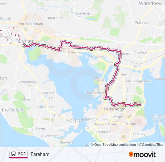 pc1 Route: Schedules, Stops & Maps - Fareham (Updated)