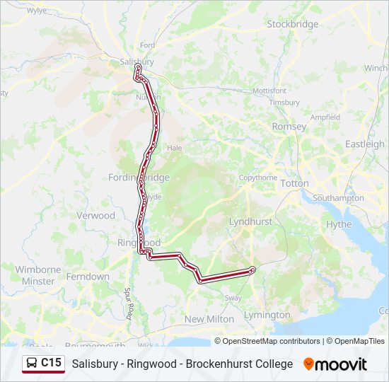 C15 Bus Line Map