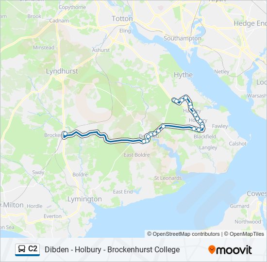 C2 Bus Line Map