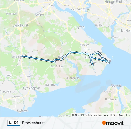 C4 Bus Line Map