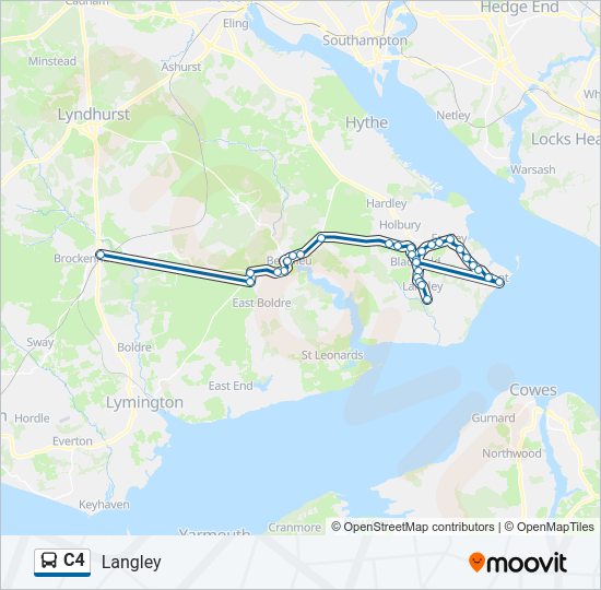 C4 Bus Line Map