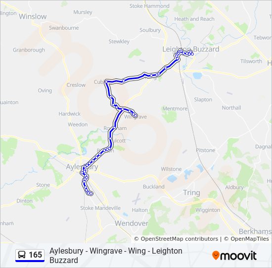 Bus 165 Route Map 165 Route: Schedules, Stops & Maps - Leighton Buzzard (Updated)