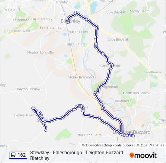 Bus 162 Route Map 162 Route: Schedules, Stops & Maps - Bletchley (Updated)