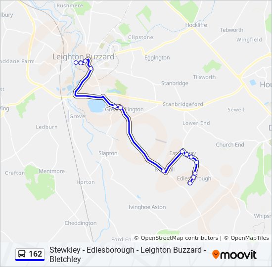 Bus 162 Route Map 162 Route: Schedules, Stops & Maps - Edlesborough (Updated)