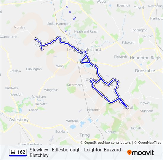 Bus 162 Route Map 162 Route: Schedules, Stops & Maps - Stewkley (Updated)