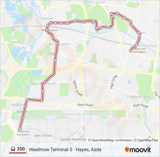 350 Bus Line Map