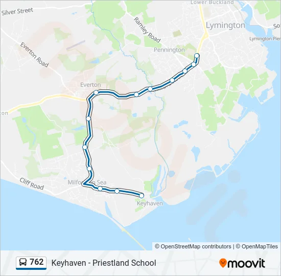 762 Bus Line Map