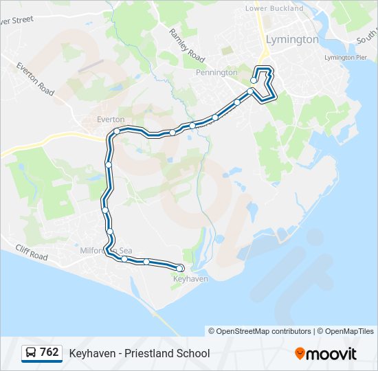 762 Bus Line Map