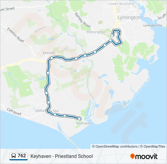 762 Bus Line Map