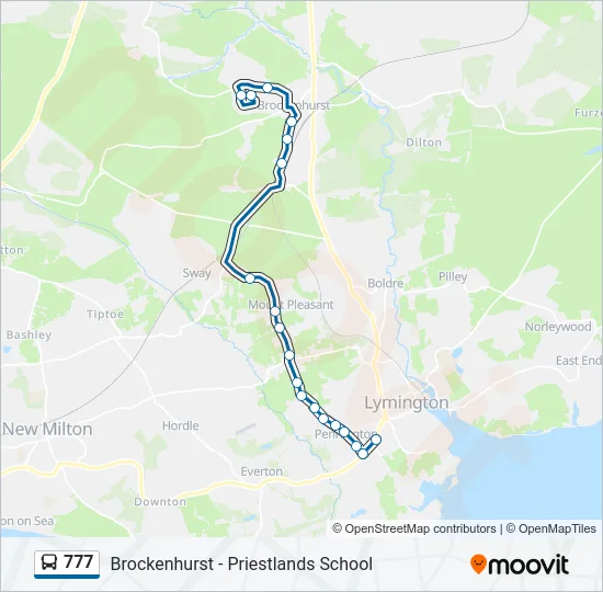 777 Bus Line Map