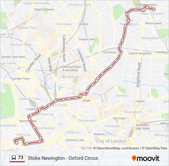 73 Route Schedules, Stops & Maps Stoke Newington (Updated)