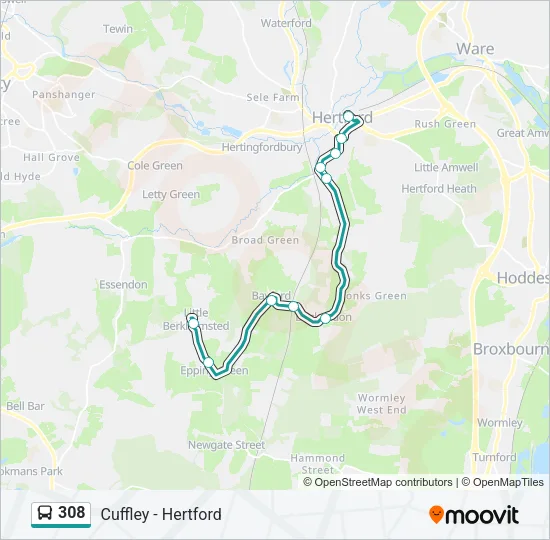 308  Line Map