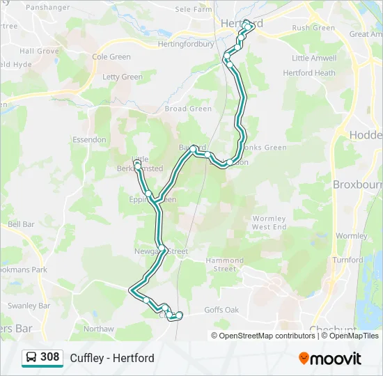 308  Line Map