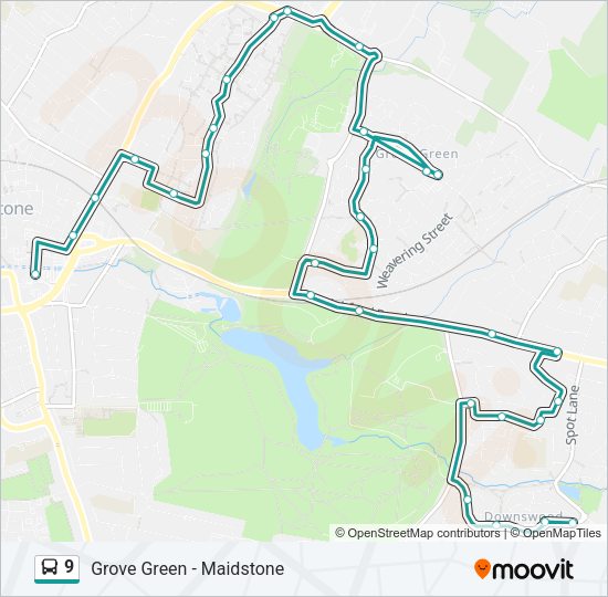 9 Bus Line Map