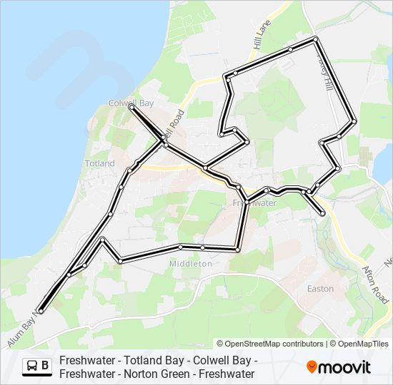 B Line Bus Timetable B Route: Schedules, Stops & Maps - Freshwater (Updated)