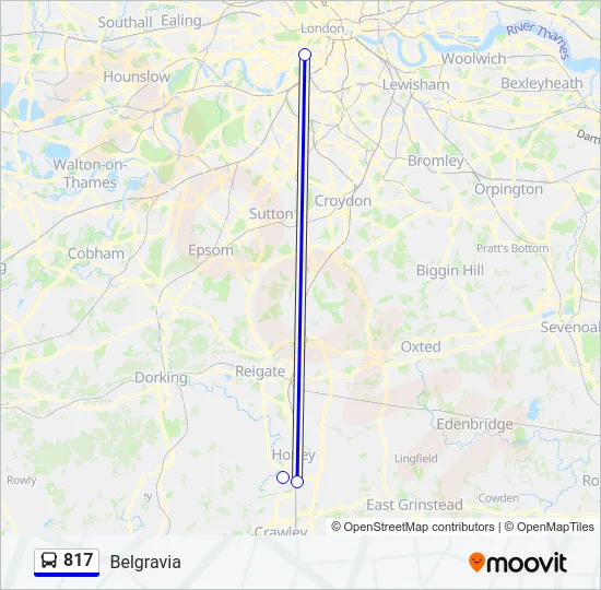 817 Bus Line Map