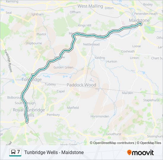 7 Bus Schedules Stops And Maps Tunbridge Wells 