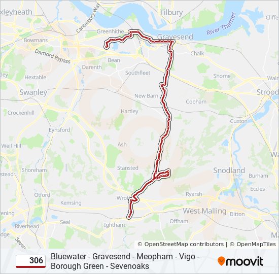 306 Route: Schedules, Stops & Maps - Borough Green (Updated)