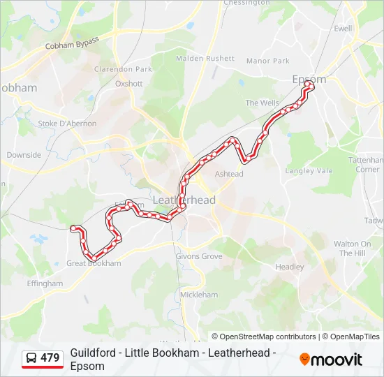 479 Bus Line Map