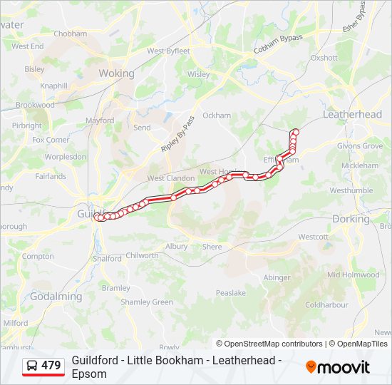 479 Bus Line Map