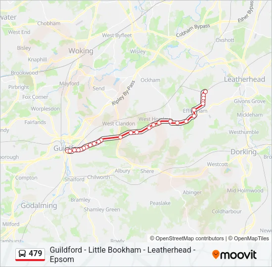 479 Bus Line Map
