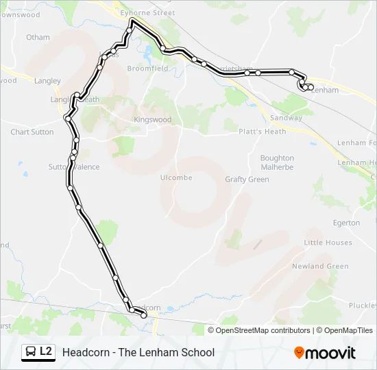 L2 Bus Line Map