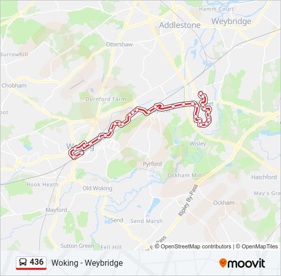 436 Bus Line Map