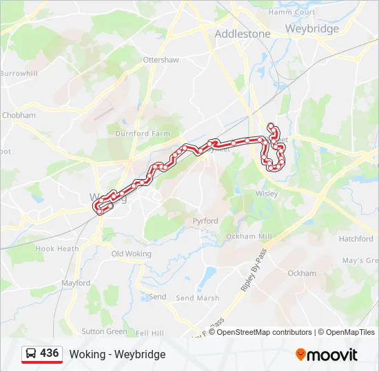 436 Bus Line Map