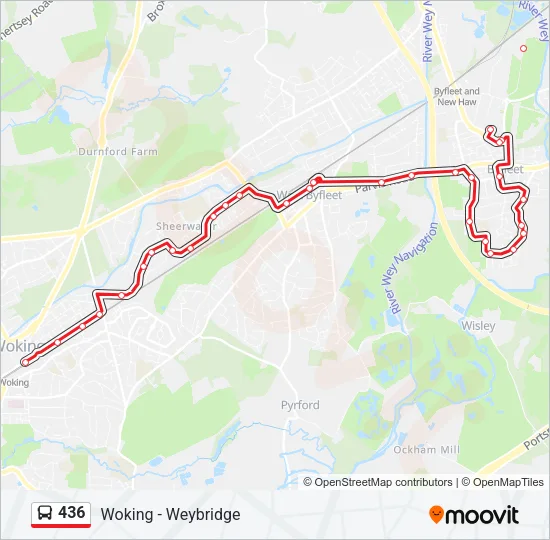 436 Bus Line Map