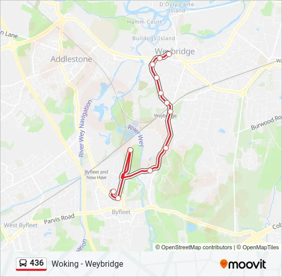 436 Bus Line Map