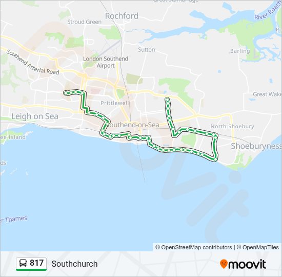 817 Bus Line Map