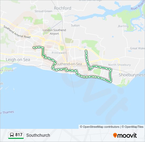 817 Route: Schedules, Stops & Maps - Southchurch (updated)